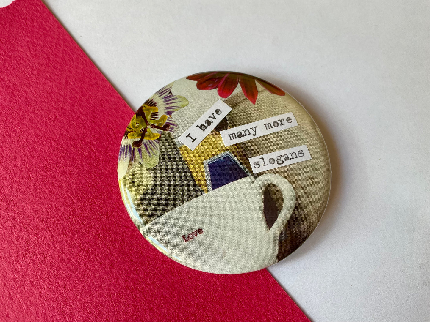 Slogans and Teacups badge large