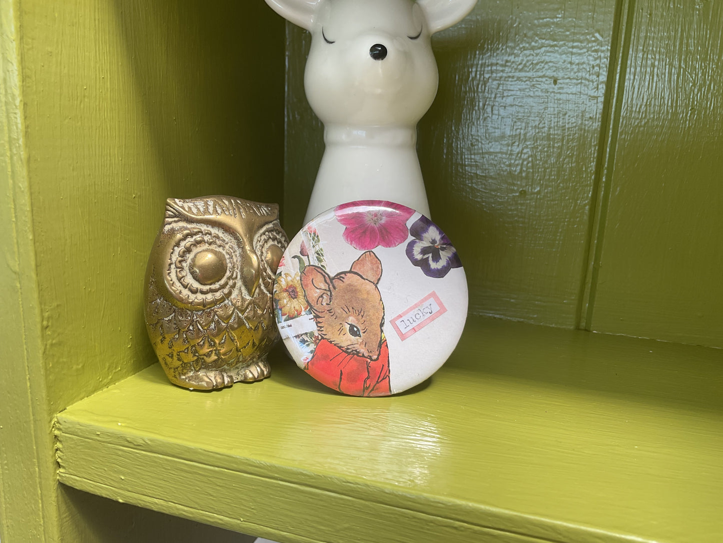 Lucky Mouse badge Large