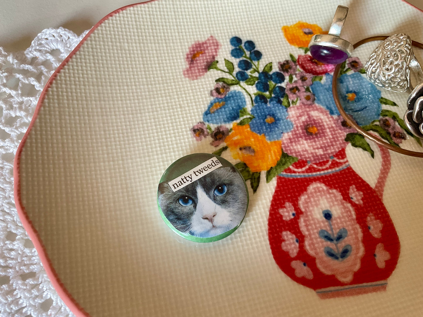 Natty tweeds small badge