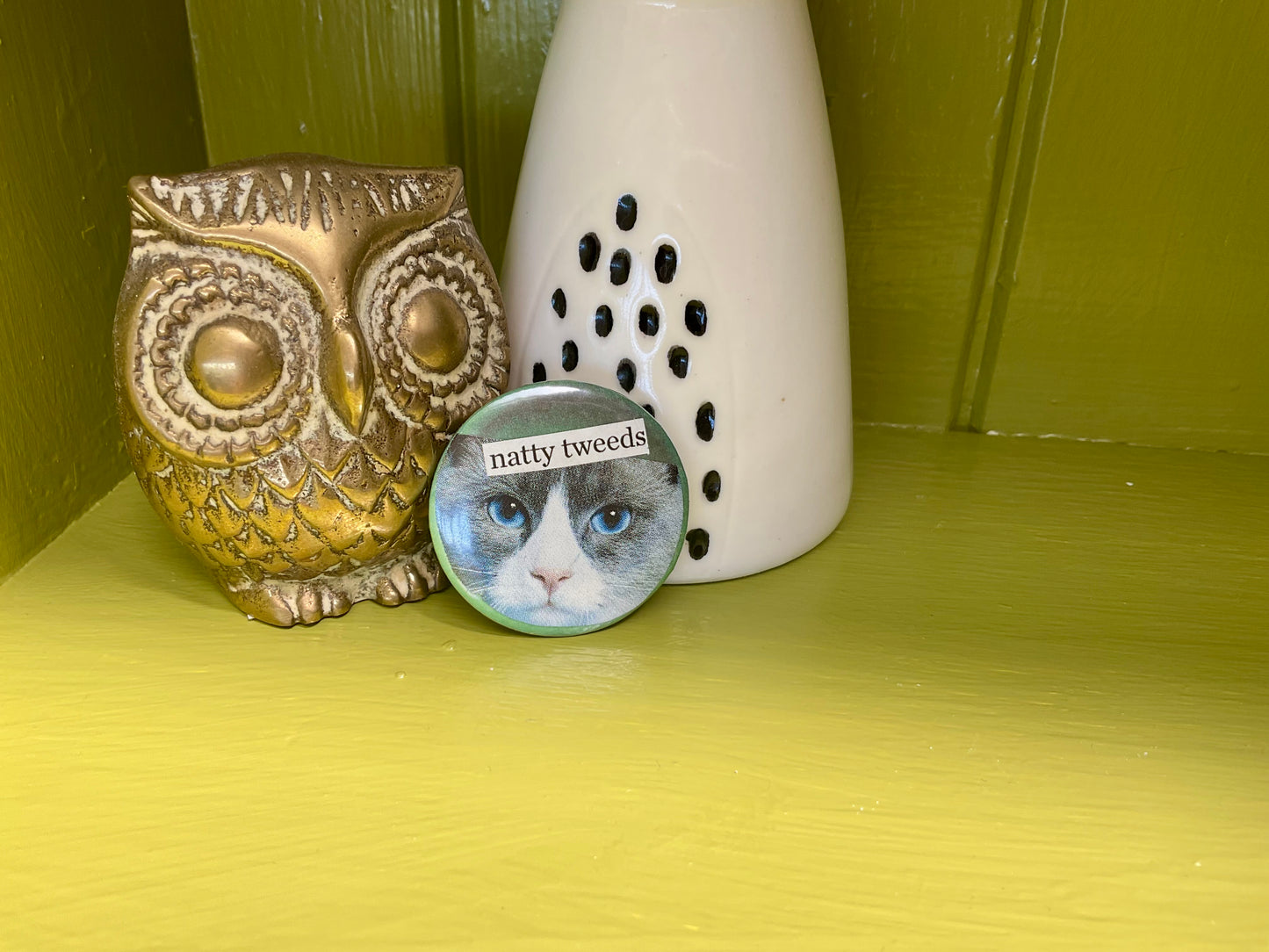 Natty tweeds small badge