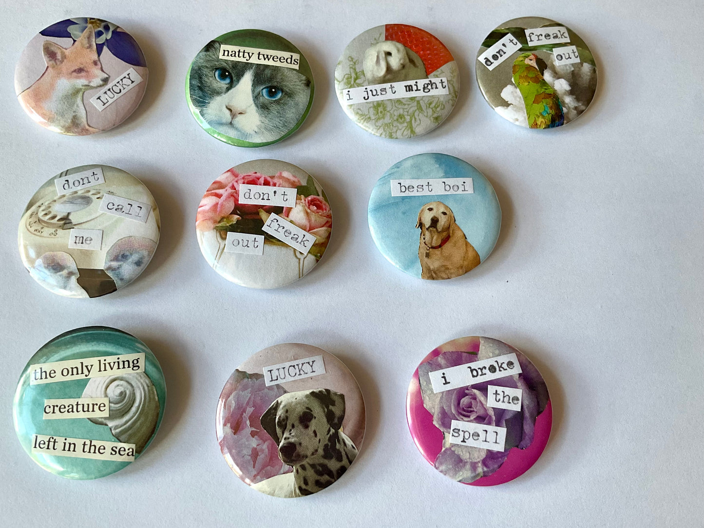 Natty tweeds small badge