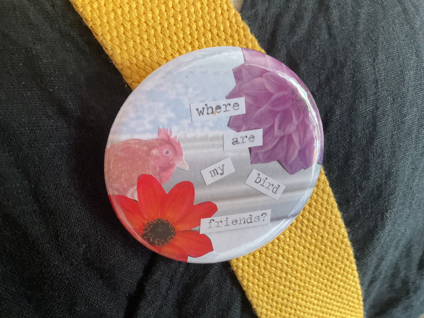 Friendly Hen badge large